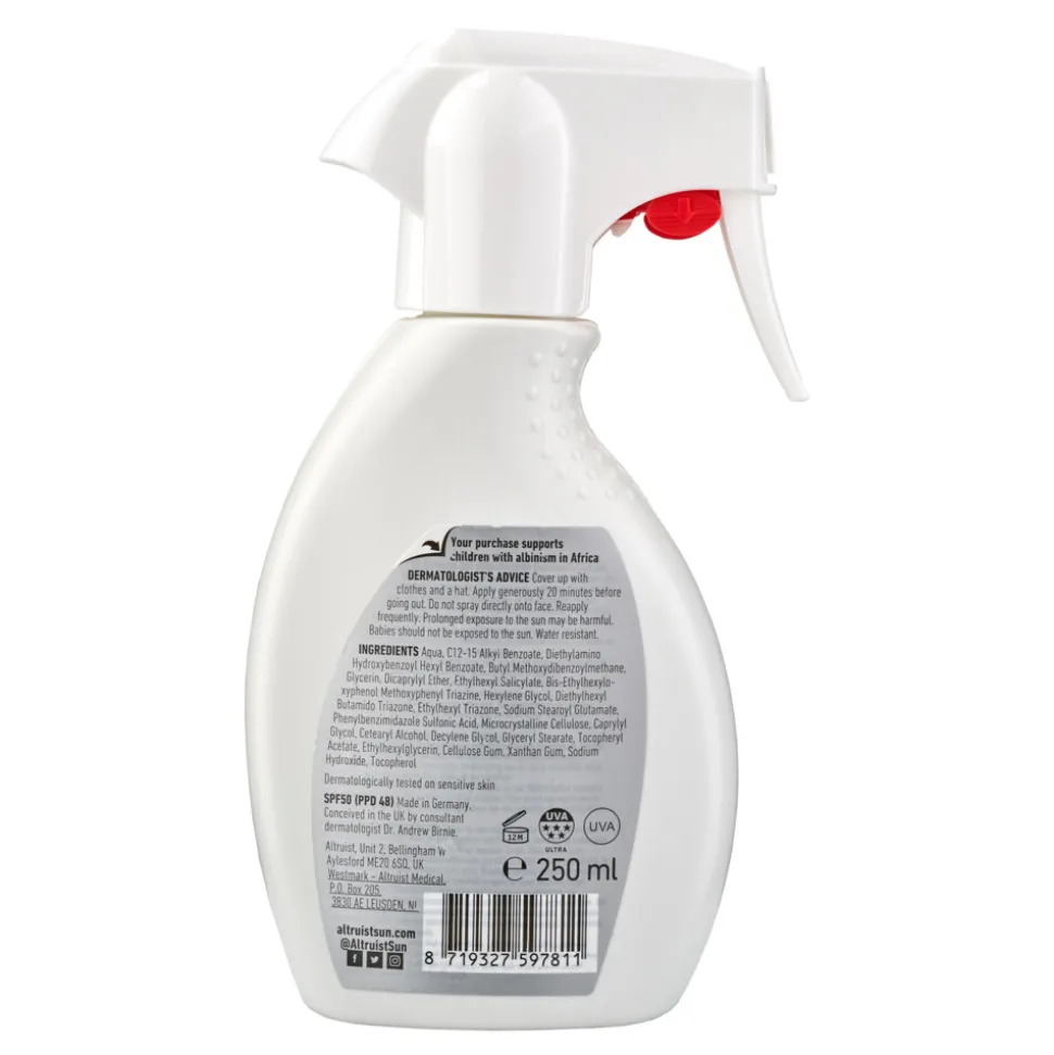 Altruist Zonnebrand Family Spray SPF 50 250 ml
