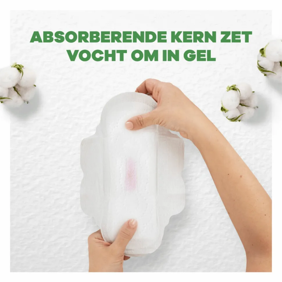 Always Maandverband Bio Cotton Protection Ultra Long met Vleugels 9 stuks
