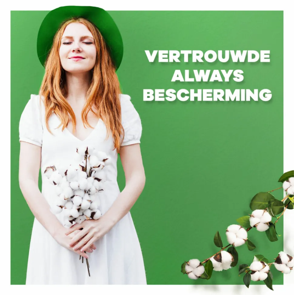 Always Maandverband Bio Cotton Protection Ultra Long met Vleugels 9 stuks