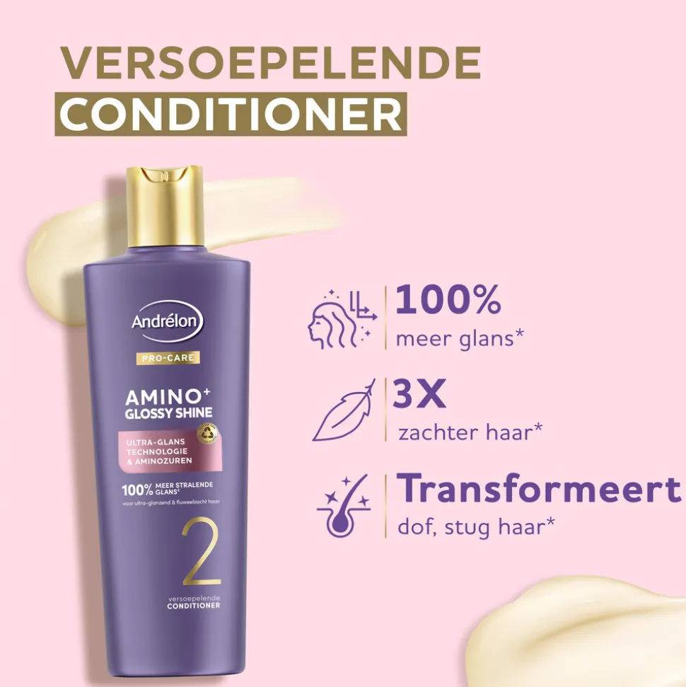 Andrélon Pro-Care Conditioner Amino+ Glossy Shine 200 ml