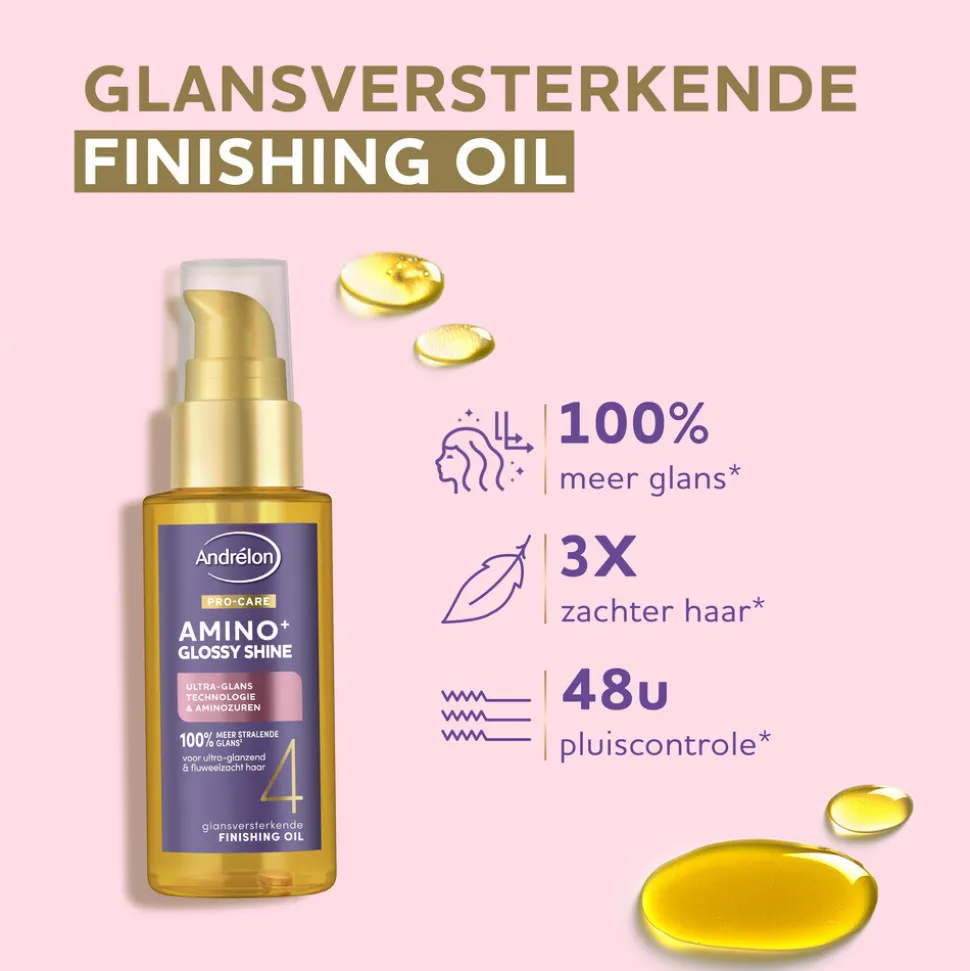Andrélon Pro-Care Haarolie Amino+ Glossy Shine 50 ml