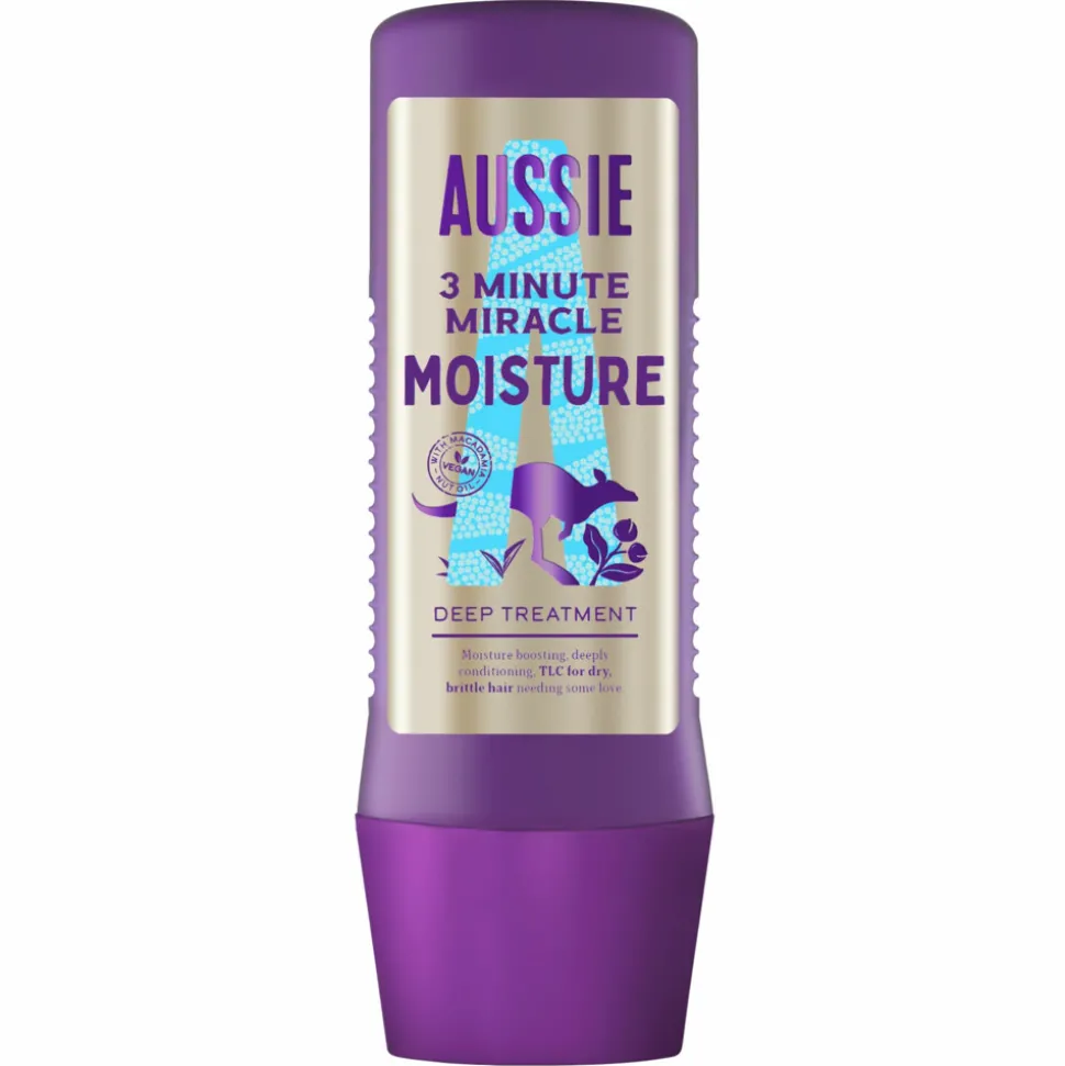 Aussie Haarmasker 3 Minute Miracle Moisture Intensieve Vegan Haarverzorging 225 ml