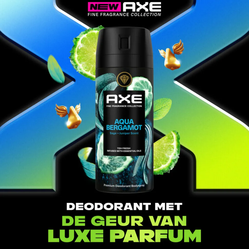 Axe Deodorant Bodyspray Aqua Bergamot 150 ml