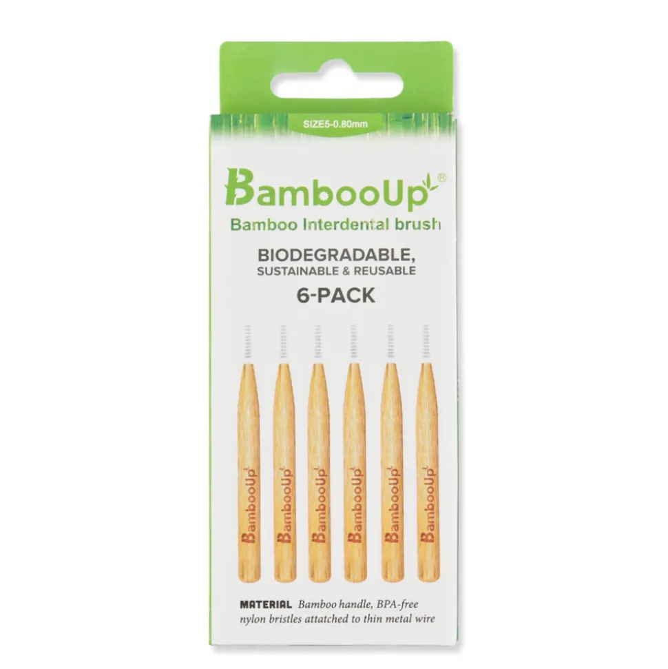 BambooUp Bamboo Interdentale Borstels 0,80mm 6 stuks