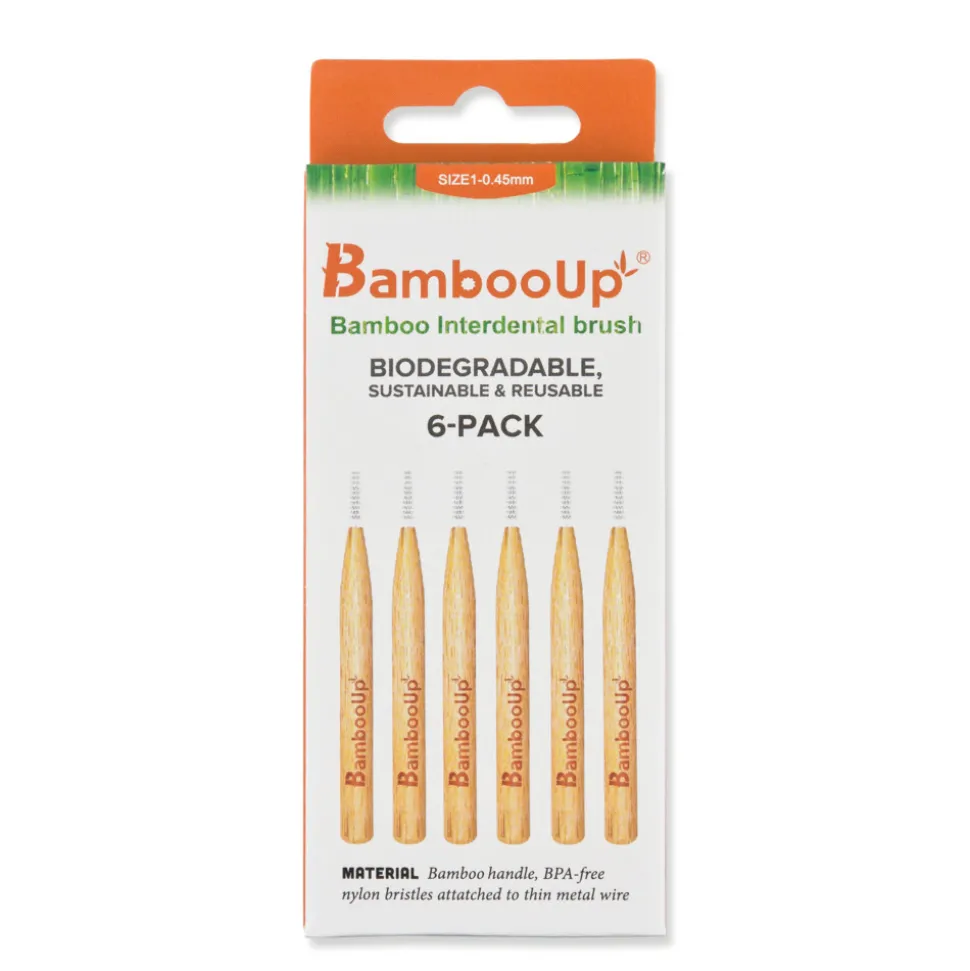 BambooUp Bamboo Interdentale Borstels 0,45mm 6 stuks