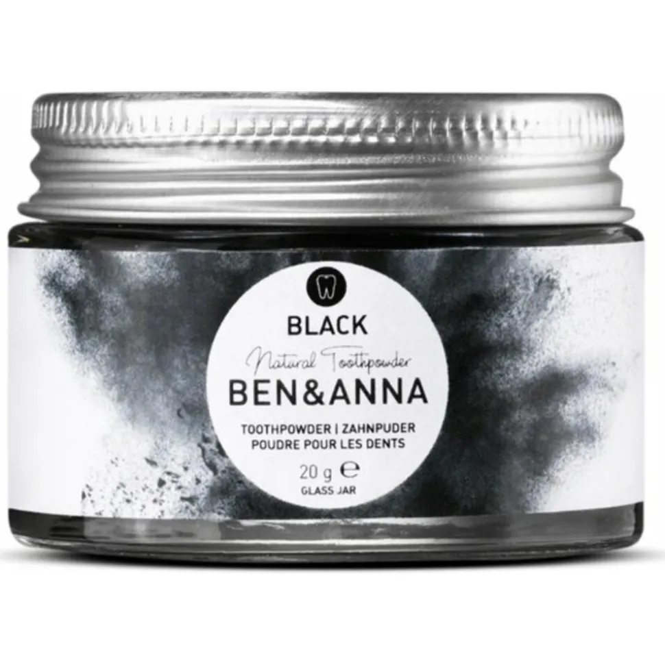 Ben & Anna Tandpoeder Zwart 20 gr