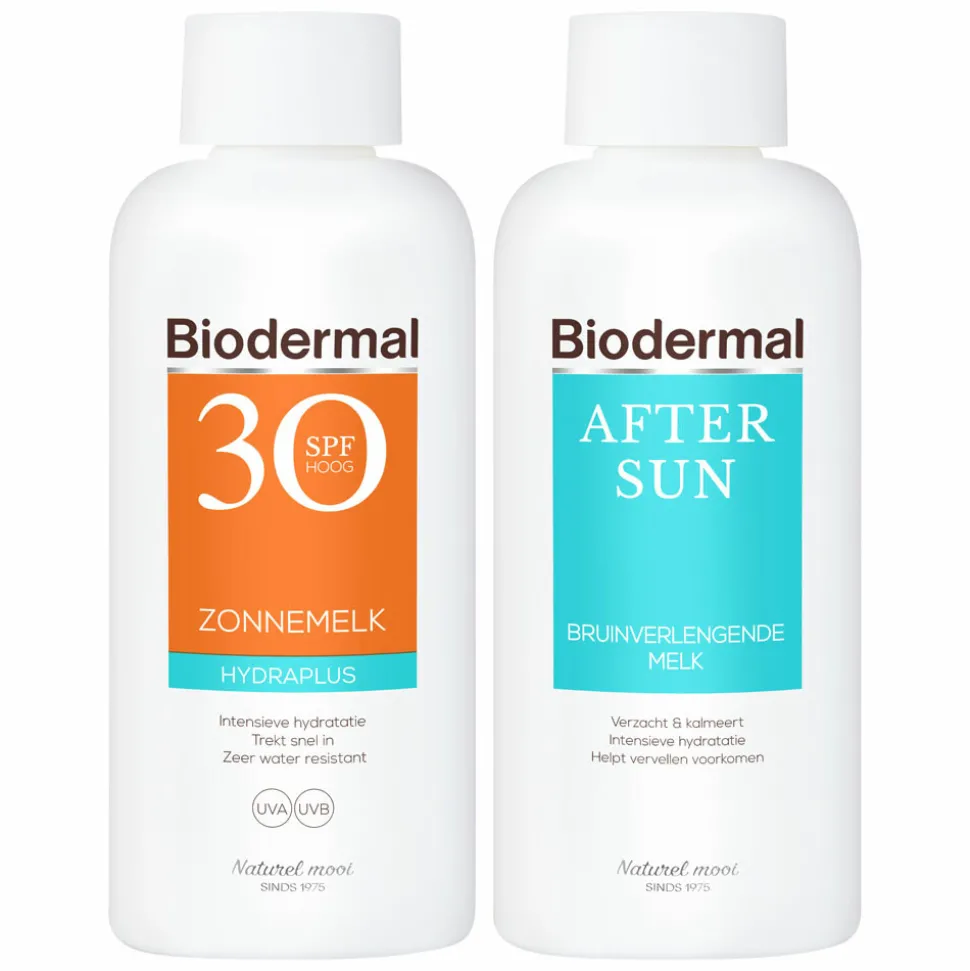 Biodermal SPF30 Zonnebescherming & Verzorging Pakket