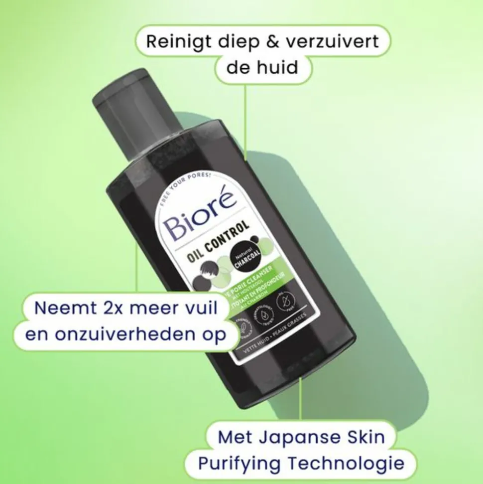 Bioré Houtskool Diepe porie cleanser 200 ml