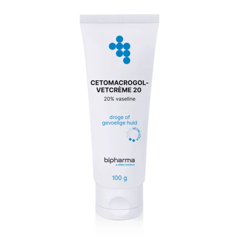 Bipharma Cetomacrogol-vetcreme 20% Tube Los 100 gr