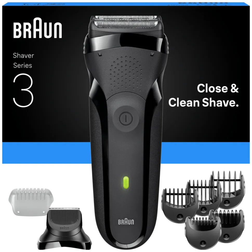 Braun Elektrisch Scheerapparaat Series 3 300BT Grijs