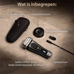 Braun Elektrisch Scheerapparaat Series 9 Pro+ E Wet & Dry 9515s Grafiet