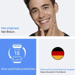 Braun Elektrisch Scheerapparaat Vervangingskop Series 3+ 32B