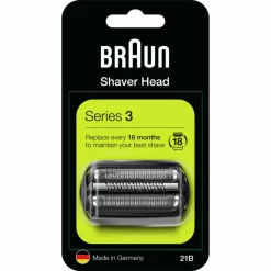 Braun Elektrisch Scheerapparaat Vervangingskop Series 3 21B Zwart