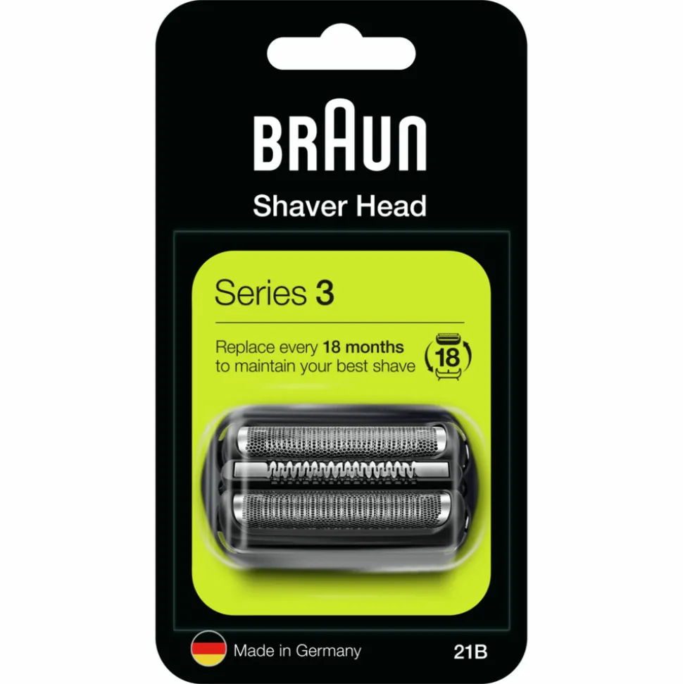 Braun Elektrisch Scheerapparaat Vervangingskop Series 3 21B Zwart
