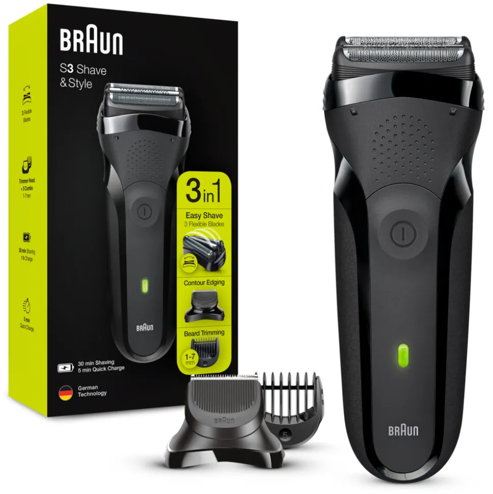 Braun Elektrisch Scheerapparaat Series 3 300BT Zwart