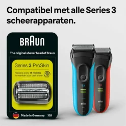 Braun Elektrisch Scheerapparaat Vervangingskop Series 3 32B Zwart