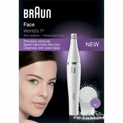 Braun Gezichtsepilator en Reinigingsborstel Face 810
