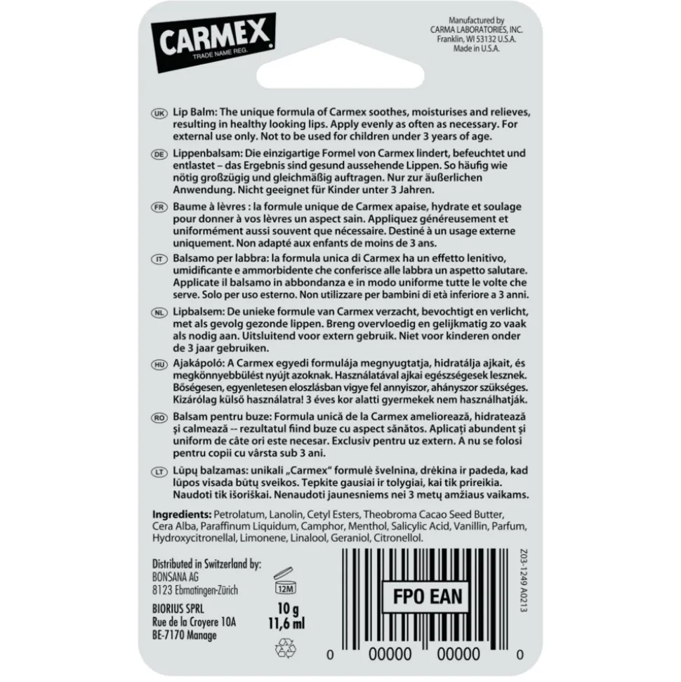 Carmex Lippenbalsem Classic Tube 10 gr
