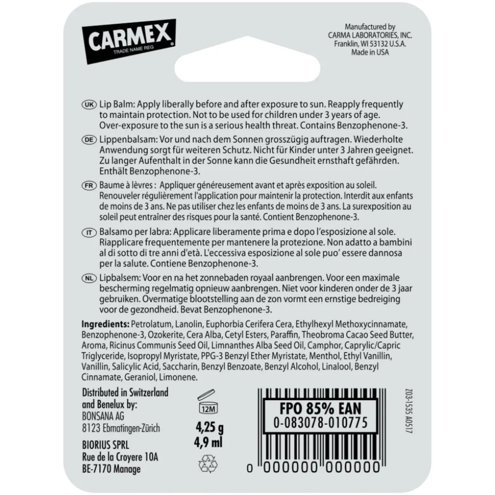 Carmex Lippenbalsem Pomegranate Stick 4,25 gr