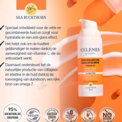 Celenes Duindoorn Balancerende Gezichtscrème Vettige / Combinatie Huid 50 ml