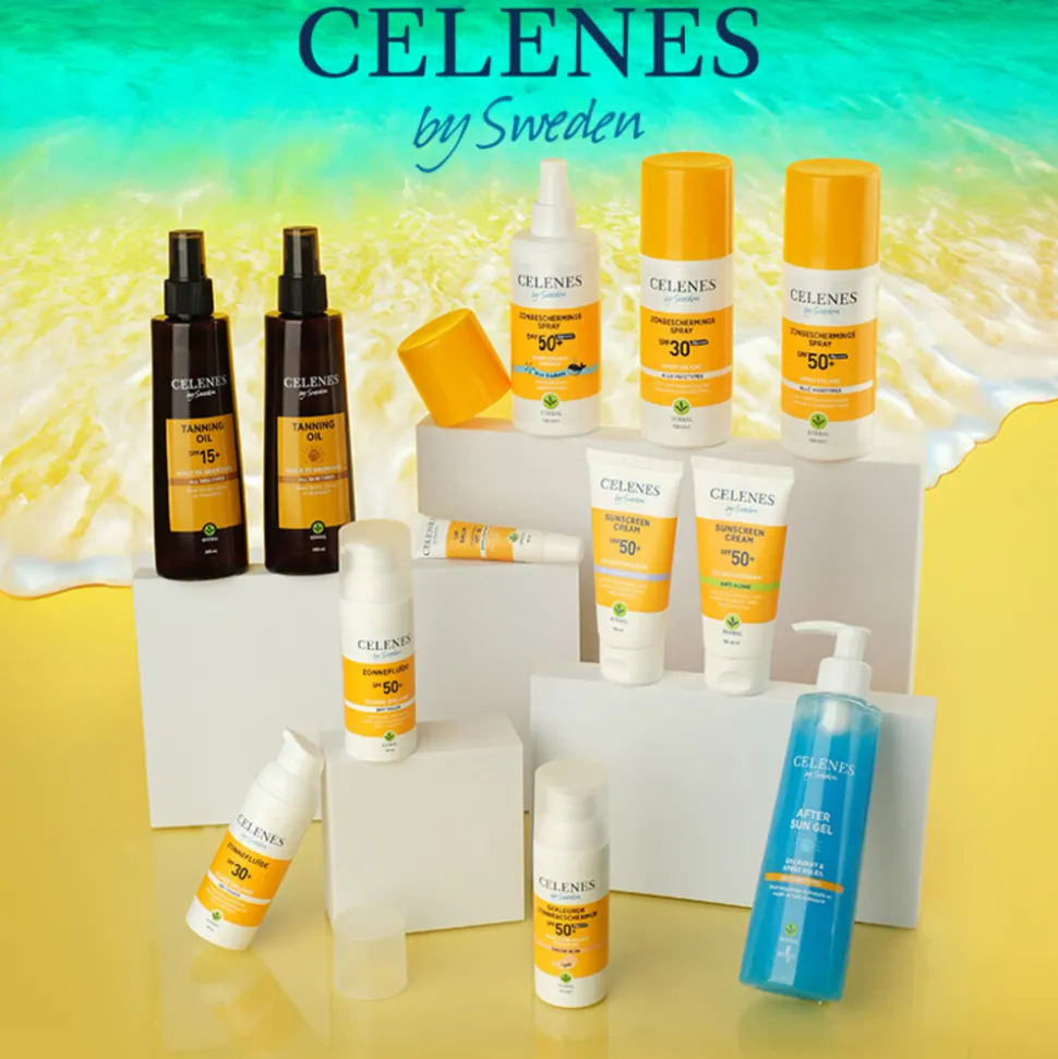 Celenes Herbal Dry Touch Zonnefluïde SPF 50+ Alle Huidtypes 50 ml