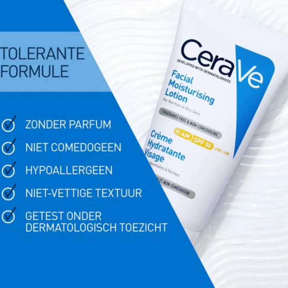 CeraVe Hydraterende Gezichtscrème SPF 50 52 ml