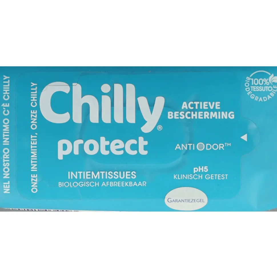 Chilly Pocket Intiemtissues Doekjes Protect 12 stuks