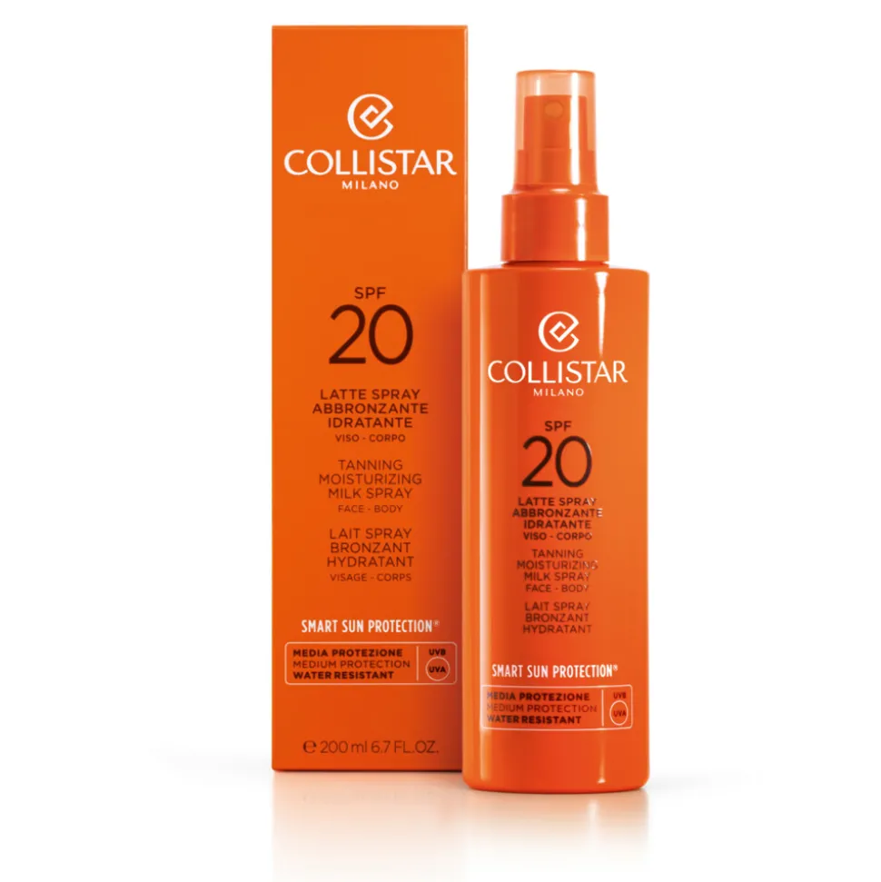 Collistar Tanning Moisturizing Milk Spray Face-Body SPF 20 200 ml
