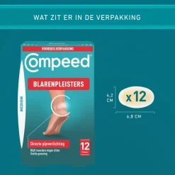 Compeed Blarenpleister Medium Hiel 12 stuks
