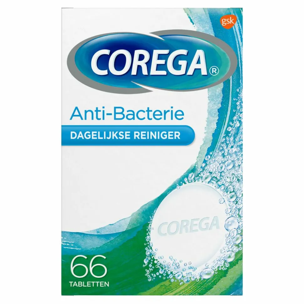 Corega Tabs Anti Bacterieel 66 stuks
