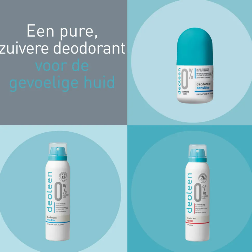 Deoleen Deodorant Roller 0% Sensitive 50 ml
