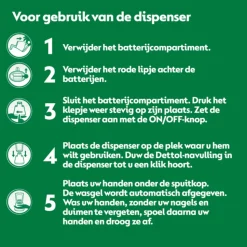 Dettol No-Touch Automatische Zeepdispenser Zilver Aloe Vera Navulling 250 ml