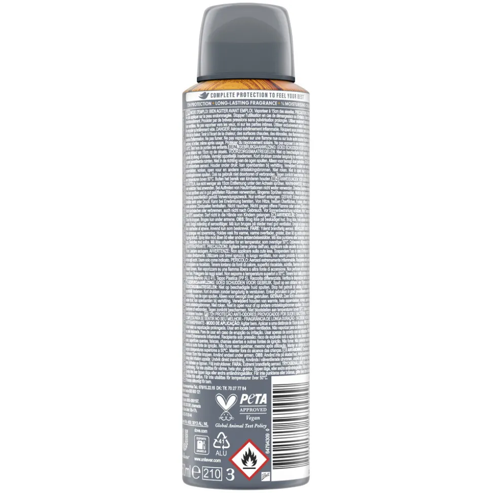 Dove Deodorant Men+ Care Sandalwood & Vanilla 150 ml