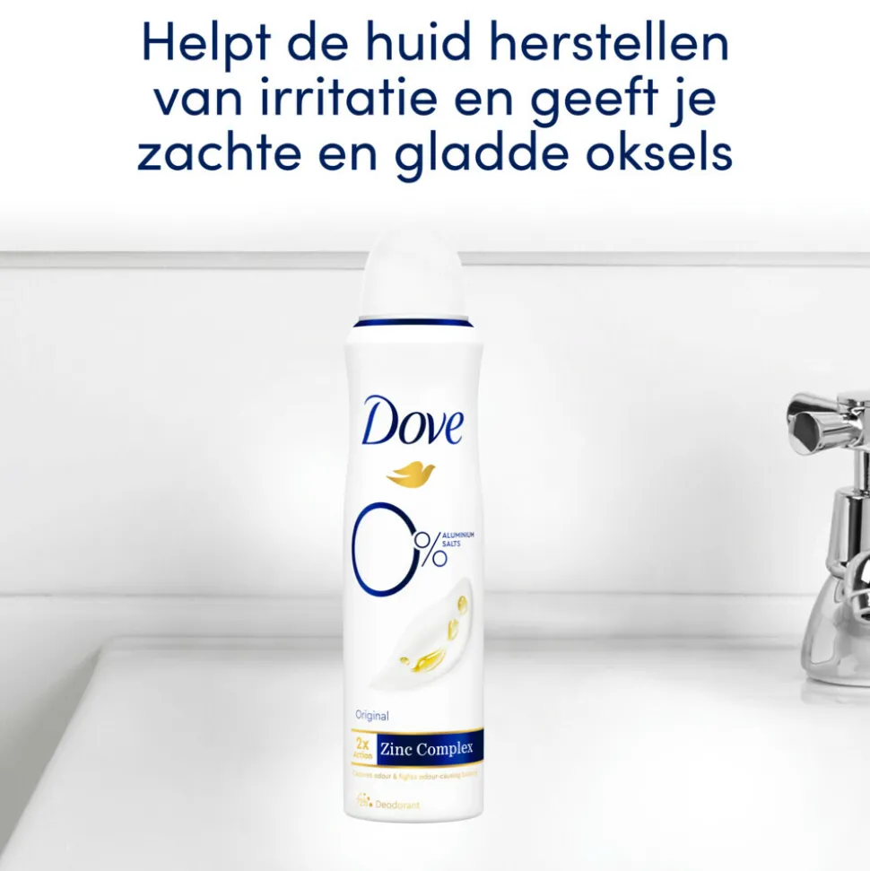 Dove Deodorant Spray 0% Original 150 ml