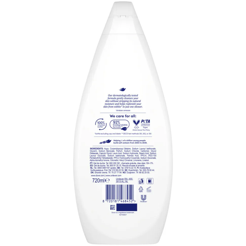 Dove Douchecrème Silky Velvet 720 ml