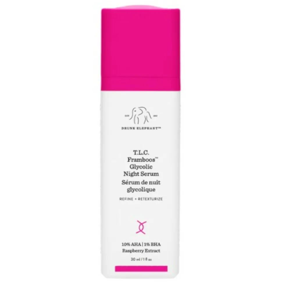 Drunk Elephant T.L.C. Framboos Glycolic Night Serum Gezichtsserum 30 ml