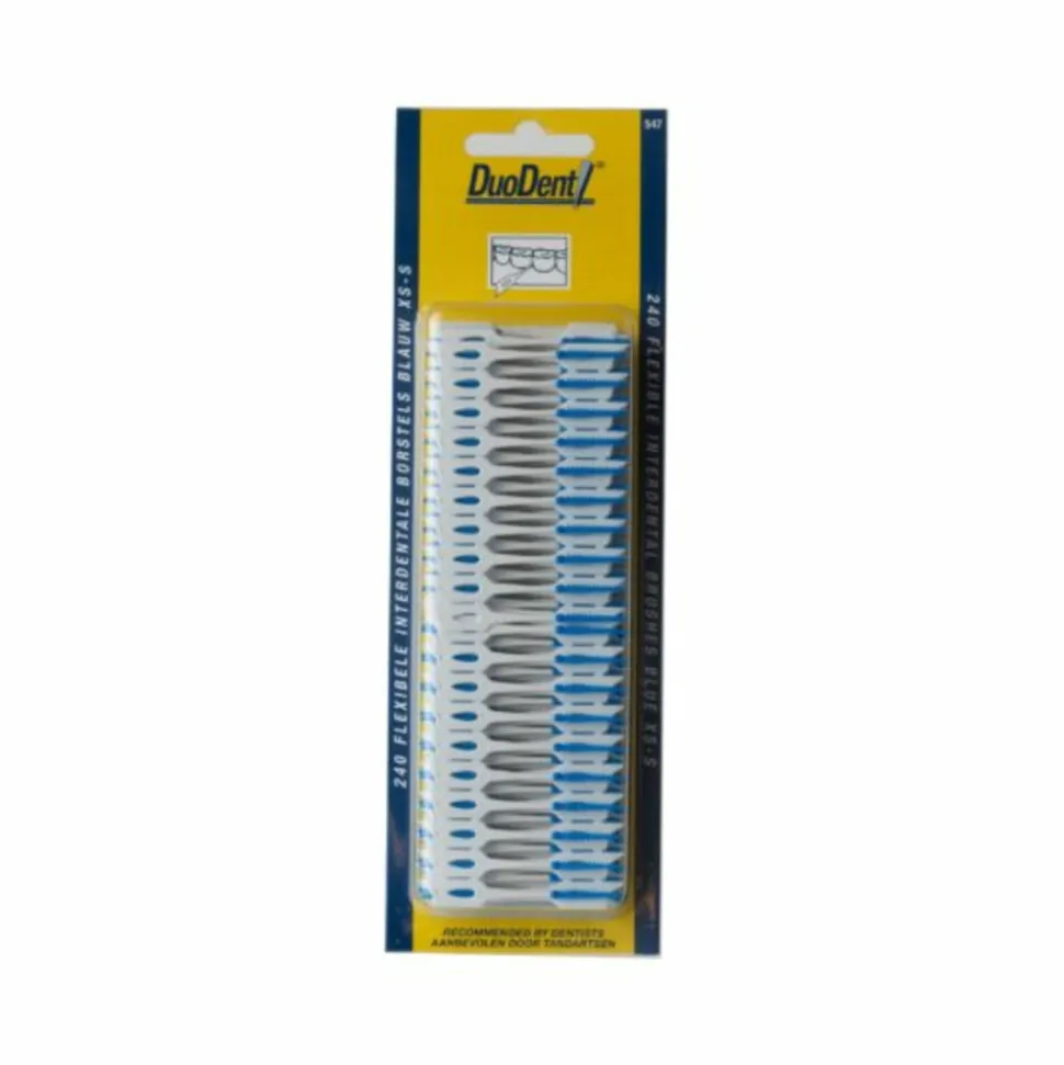 Duodent Flexibele Interdentale Borstels Blauw XS-S 240 stuks