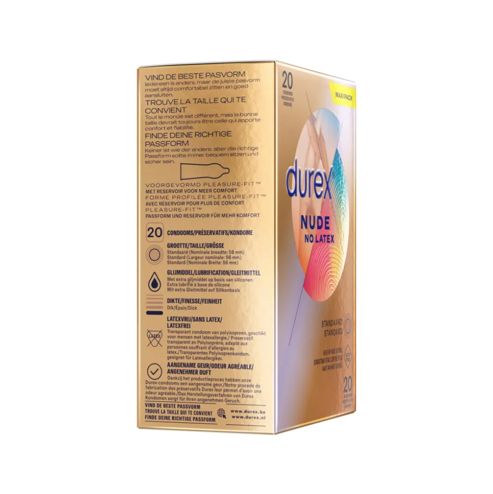 Durex Condooms Nude Latex Vrij 20 stuks