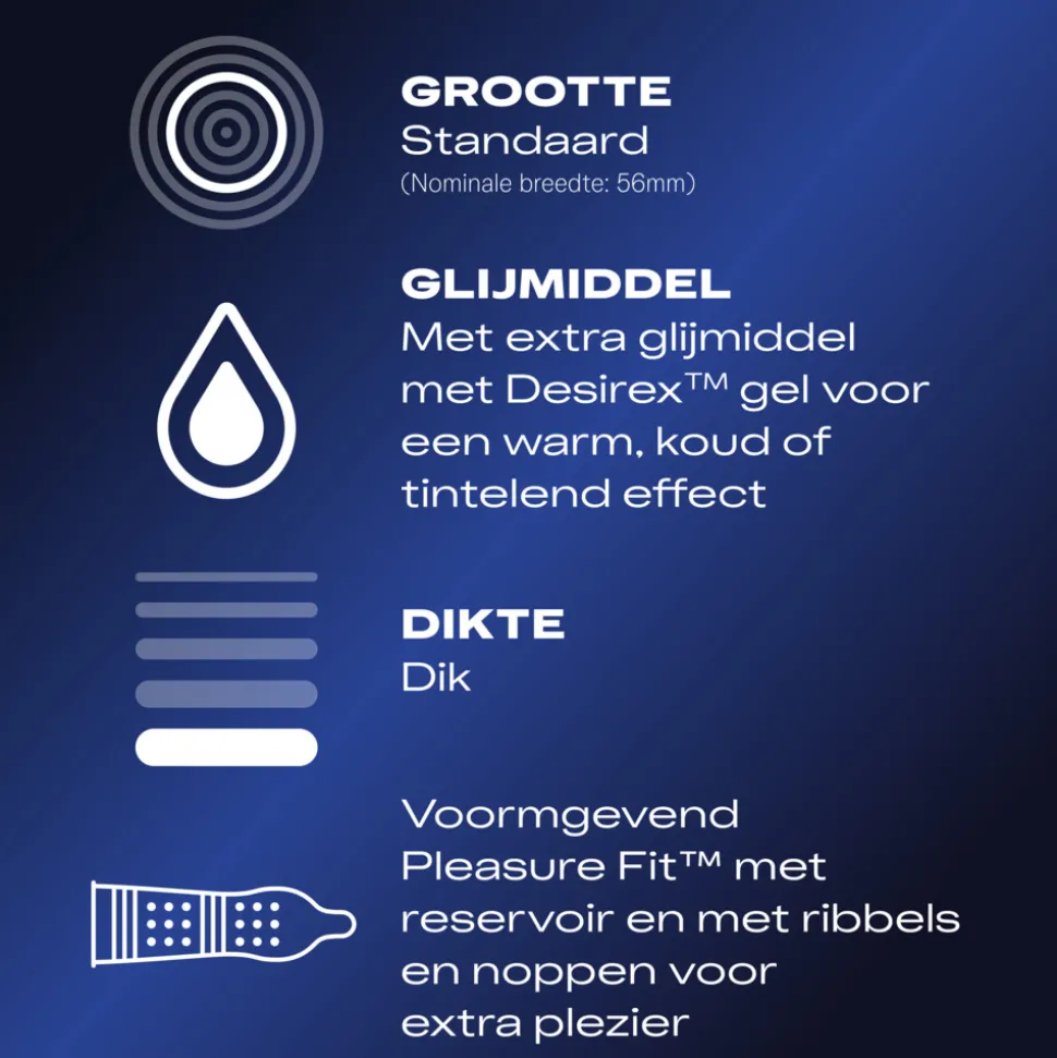 Durex Condooms Orgasm' Intense 20 stuks