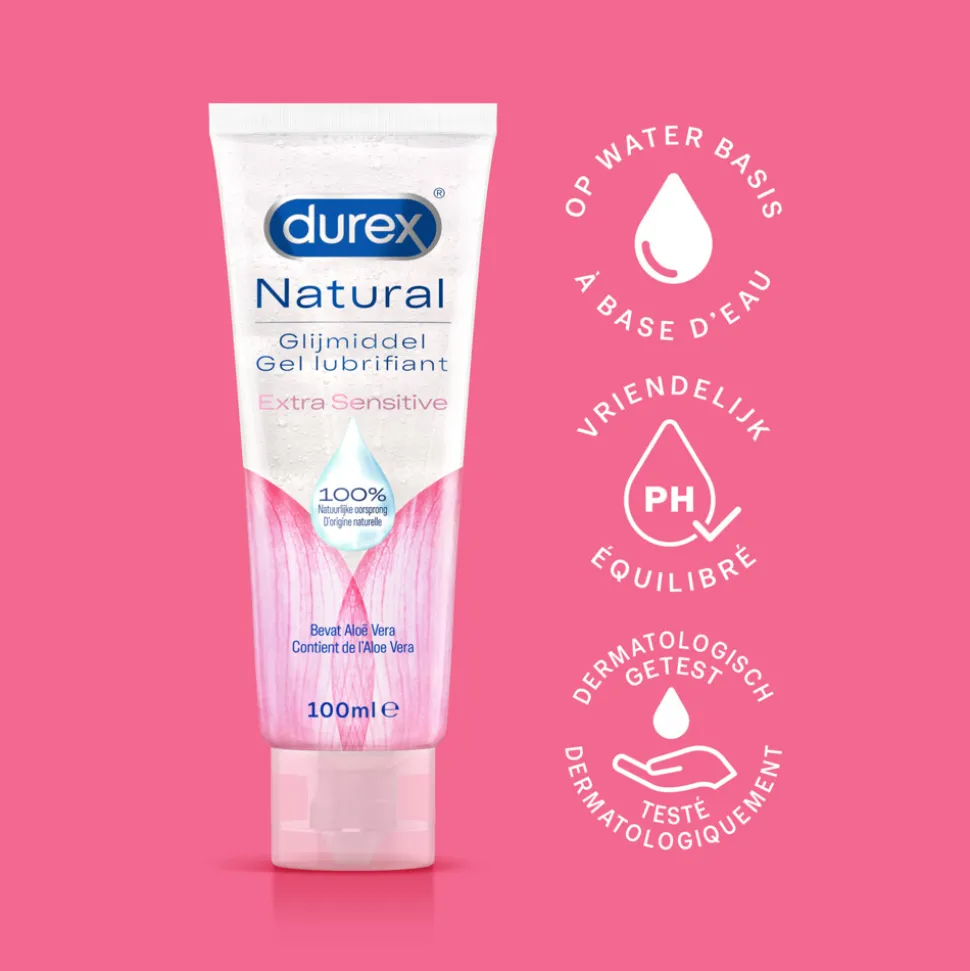 Durex Glijmiddel Natural Pure en Extra Sensitive en Hydraterend Pakket