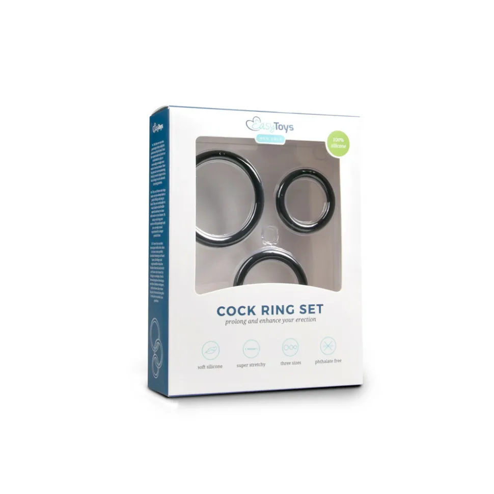 Easytoys Cockringen 3-delige set Zwart