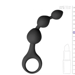Easytoys Siliconen Anale Kralen Dildo Zwart