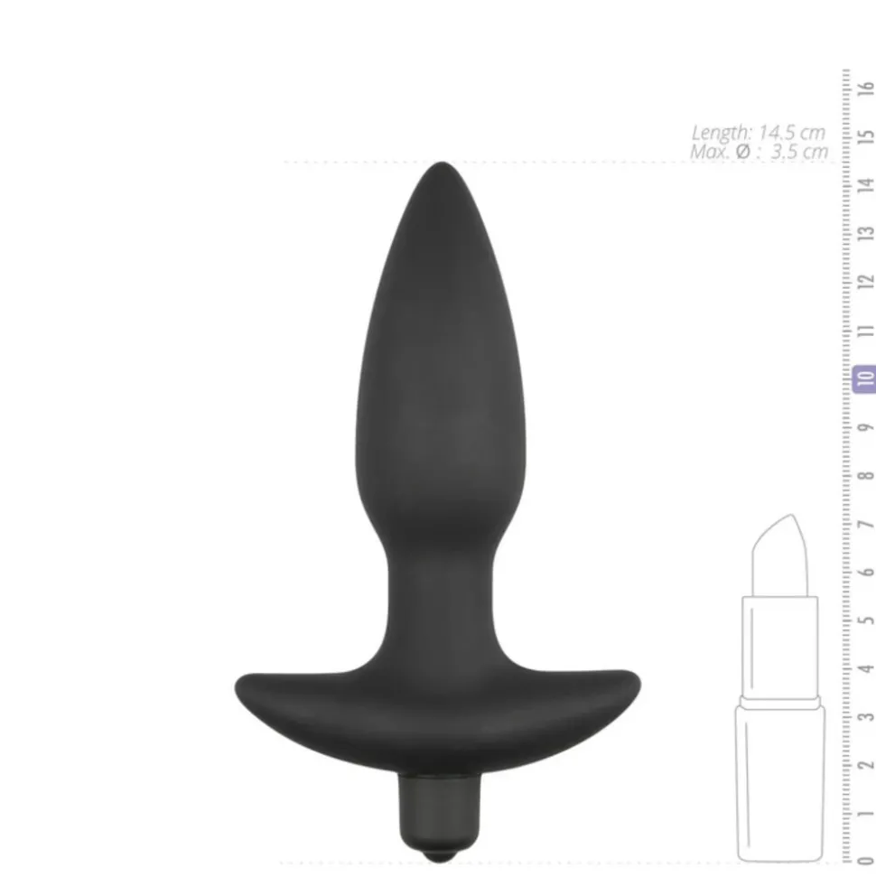 Easytoys Vibrerende Buttplug Zwart