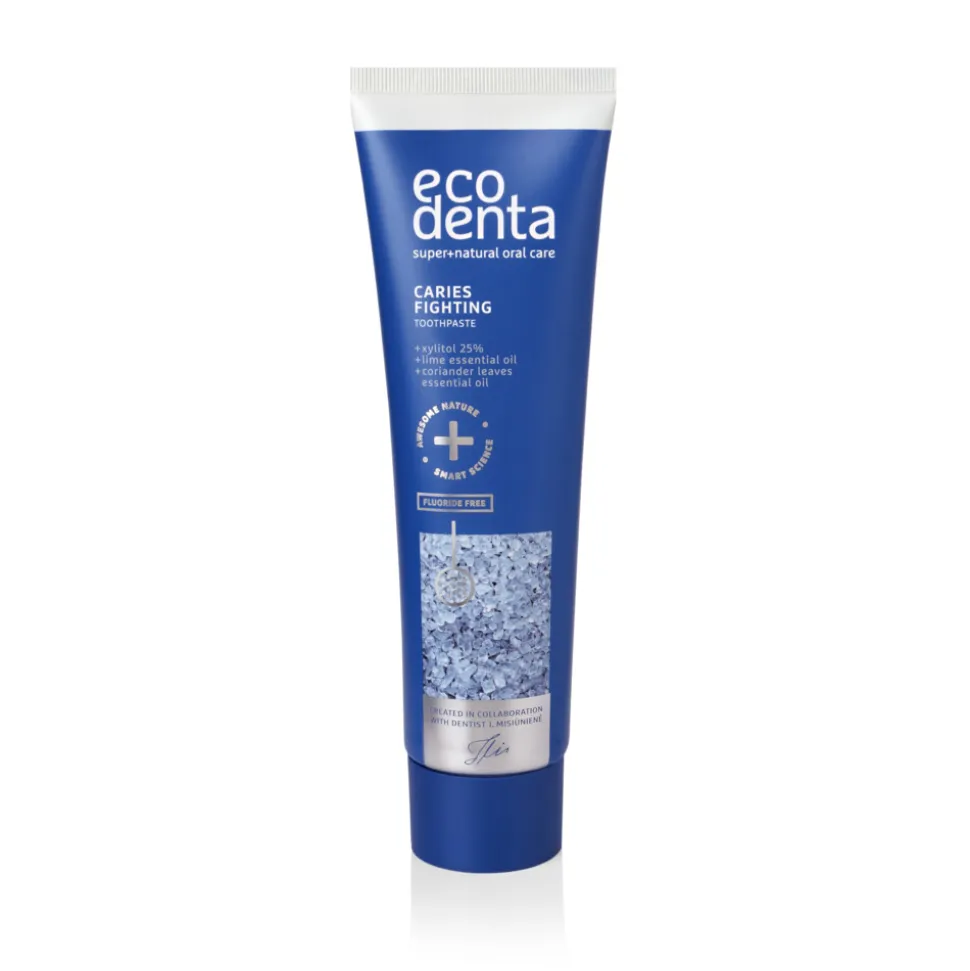 Ecodenta Tandpasta Tegen Caries met Xylitol Koriander & Limoenextract 100 ml