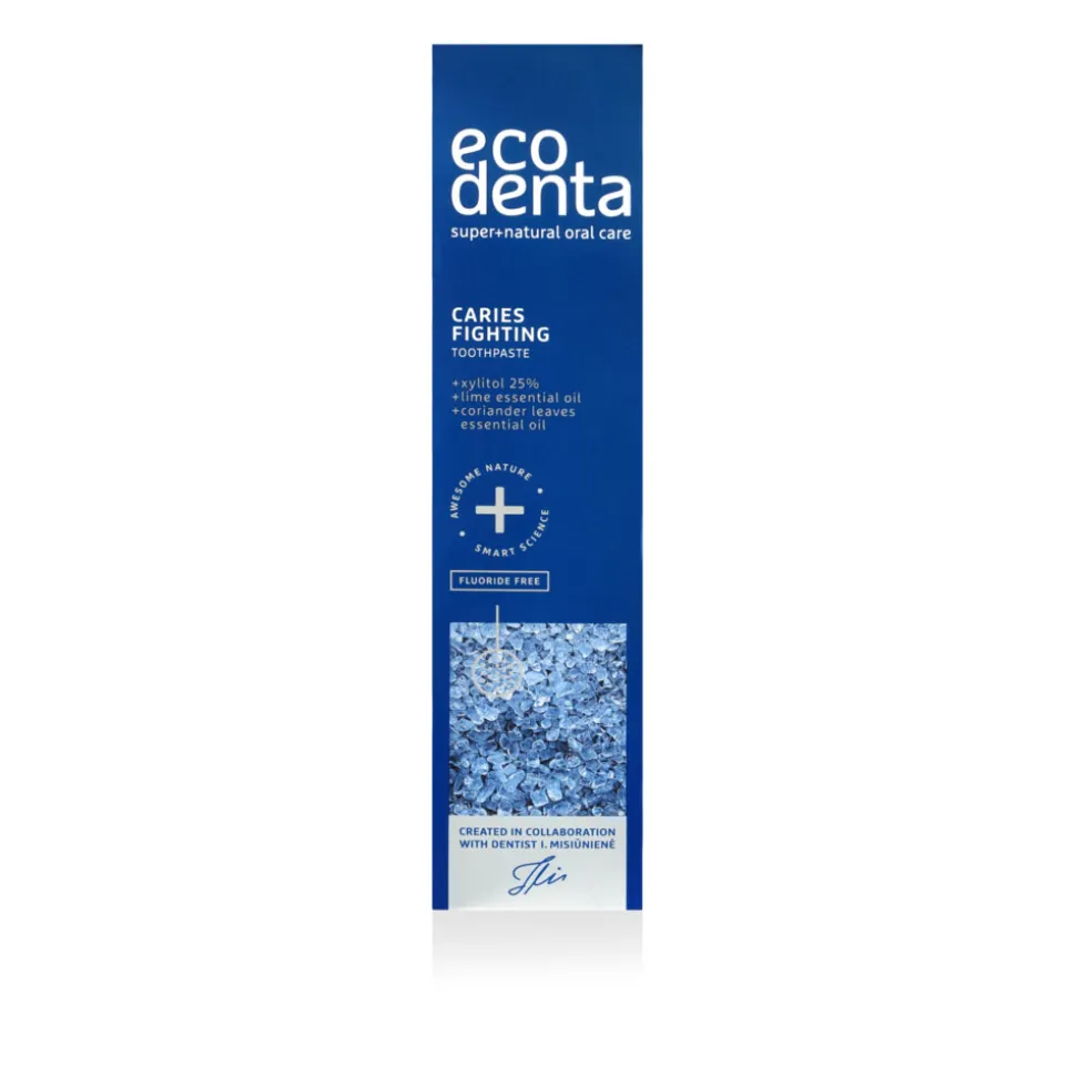 Ecodenta Tandpasta Tegen Caries met Xylitol Koriander & Limoenextract 100 ml