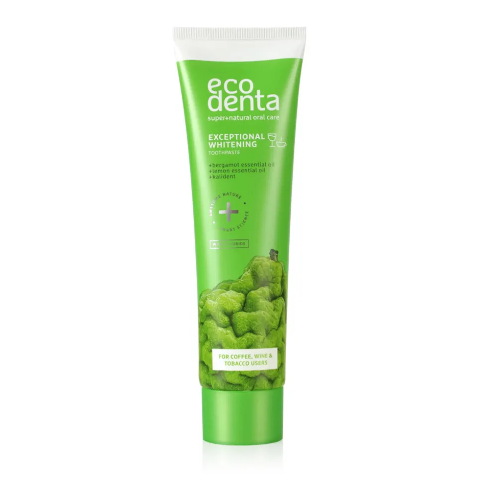 Ecodenta Tandpasta Whitening Bergamot Citroenoliën & Kalident 100 ml
