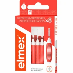 Elmex Interdentale Ragers 0,7 mm Oranje ISO Maat 1 8 stuks