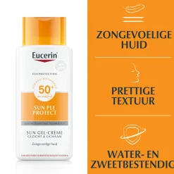 Eucerin Sun PLE Protect Sun Gel-Crème Gezicht en Lichaam SPF 50 150 ml