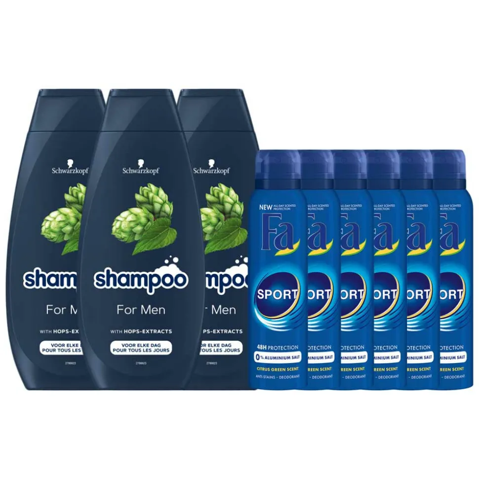 Fa & Schwarzkopf For Men Pakket