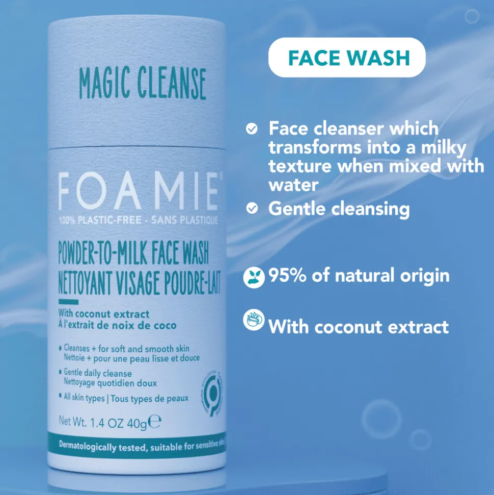 Foamie Powder-to-Milk Face Wash Magic Cleanse 40 gr